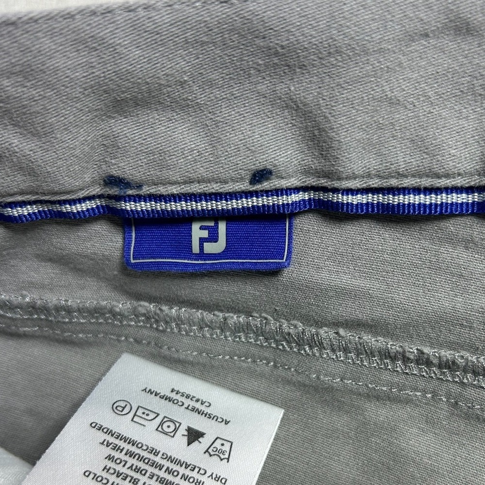 FJ FootJoy Mens Straight Leg 5-Pocket Pants Grey Cotton Blend Size‎ 33x32 - Picture 2 of 13